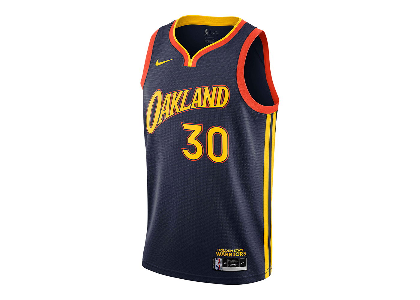Фланелка Nike NBA Golden State Warriors Oakland 2021/22 Stephen Curry City Edition Swingman Jersey Тъмно синьо | CN1729-421, 0