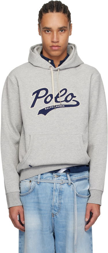 Суитчър Polo by Ralph Lauren Ralph Lauren Double-Knit Logo Hoodie Сиво | 710964476002, 0