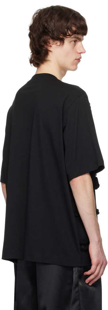 Тениска Simone Rocha Simone Rocha Ruffle Frill T-Shirt Черно | 5325 0553, 2
