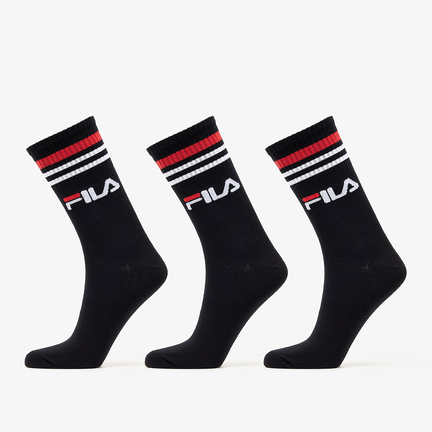 Чорапи FILA Socks Lifestyle Plain 3-Pack Черно | F9090 black, 0