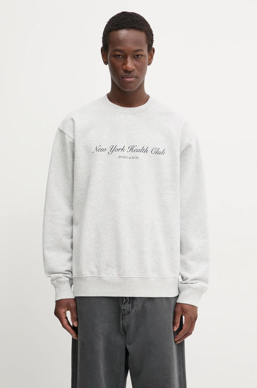 Пуловер Sporty & Rich Sporty & Rich NY Health Club Sweatshirt Сиво | ST071506043GY03, 0