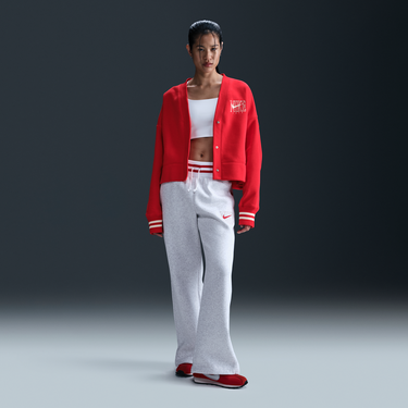 Пуловер Nike Nike Sportswear Phoenix Fleece Cardigan Червено | HJ0946-657, 2