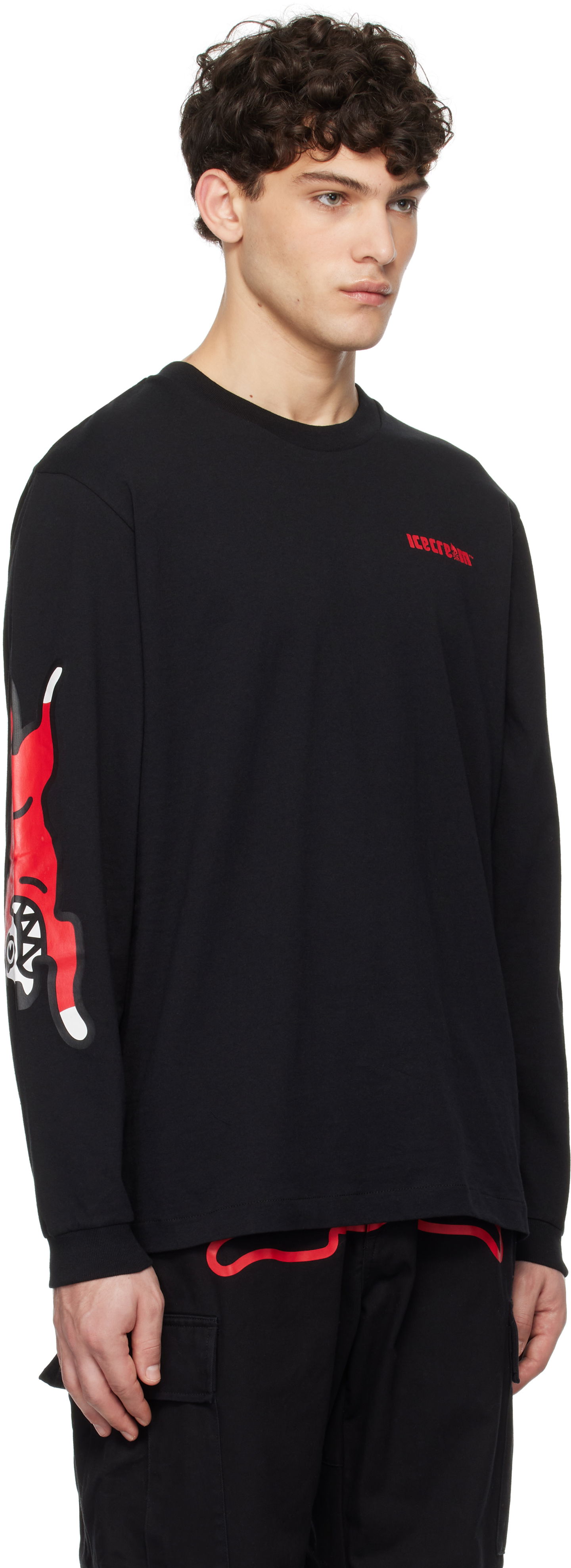 Тениска BBC IceCream ICECREAM Running Dog Long-Sleeve T-Shirt Черно | IC24486, 1