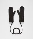 Ръкавици lululemon Lululemon Alpaca Wool-Blend Mittens with String, M/L Черно | prod20004055, 4
