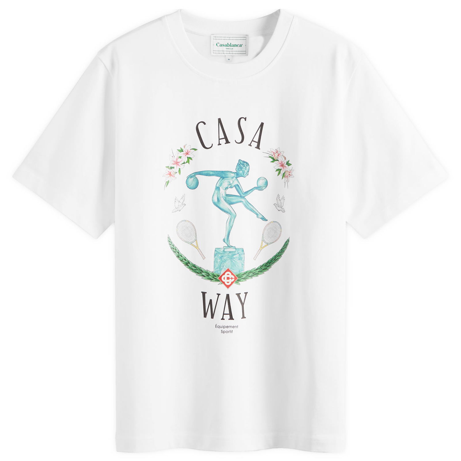 Тениска Casablanca Casa Way Statue Бяло | U-MPF24-JTS-001, 0
