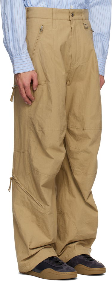 Панталони WOOYOUNGMI WOOYOUNGMI Cotton Parachute Trousers Бежово | W251PT07, 1