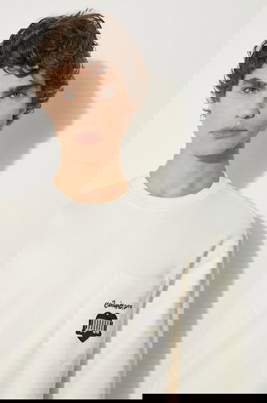 Суитчър Carhartt WIP Heart Train Pocket Crewneck Sweatshirt Бяло | I033932.D6XX, 4