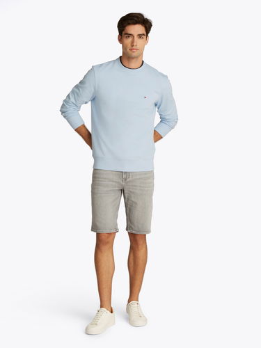 Пуловер Tommy Hilfiger Tommy Hilfiger Men's Essential Terry Crew Sweatshirt Синьо | MW0MW37237C1O, 1
