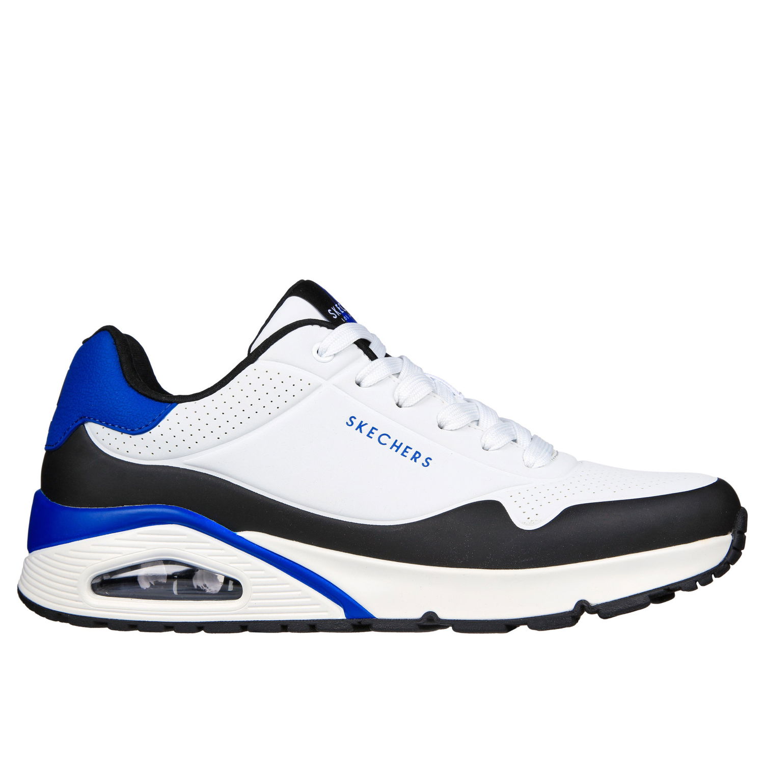 Кецове и обувки Skechers Uno Черно | 232347-WBL, 0