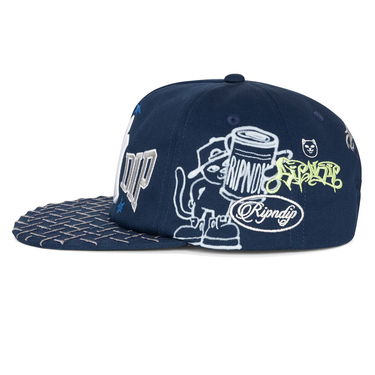 Шапка с козирка RIPNDIP Rip N Dip NY Athletics Snapback Hat Тъмно синьо | RNDFALL25146, 2