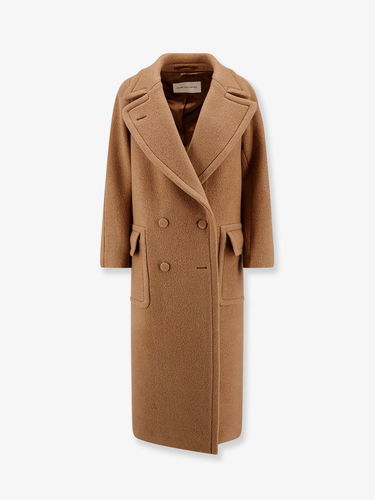 Палта Dries Van Noten Double-Breasted Long Coat Кафяво | 2420102009222102, 0