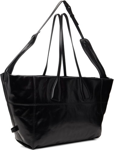 Голяма пазарска чанта Balmain Track Zips Calfskin Tote Bag Черно | FM0FI271LMTE, 2