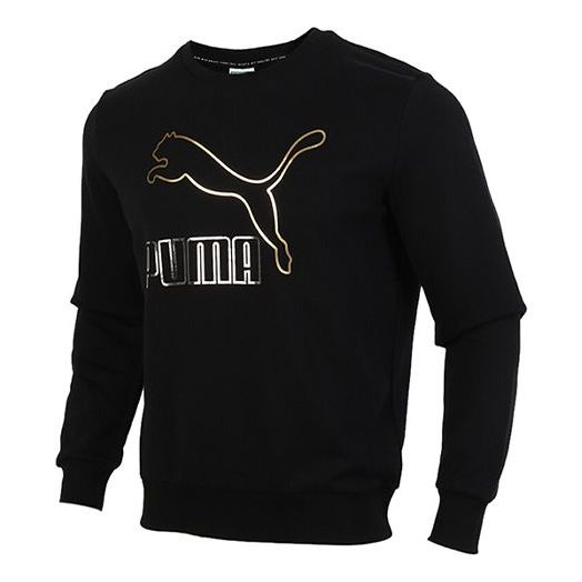 Пуловер Puma Classics Printed Pullover Fleece Черно | 599296-56, 0