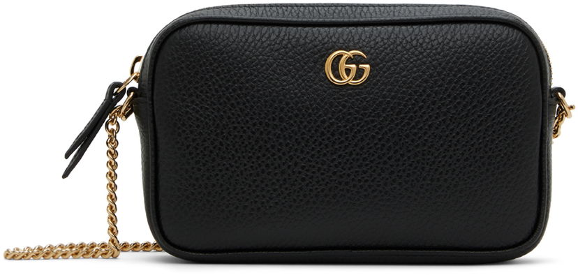 Чанта през рамо Gucci Mini GG Marmont Bag Черно | 772759 CAO0G