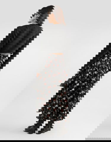 Яке Dolce & Gabbana Rachel Cropped Basketweave Jacket with Embellished Buttons Черно | F27IHZHUMWJN0000, 2