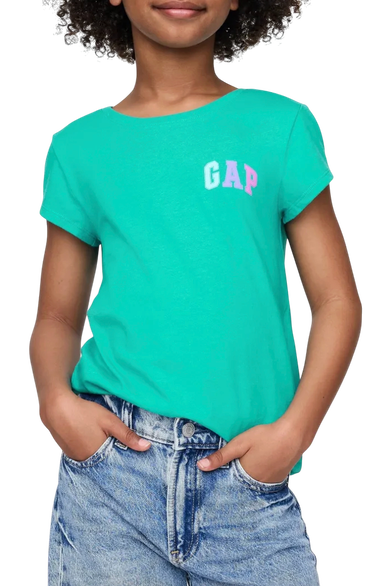 Тениска GAP Logo T-shirt Тюркоазено | 781862-04, 0