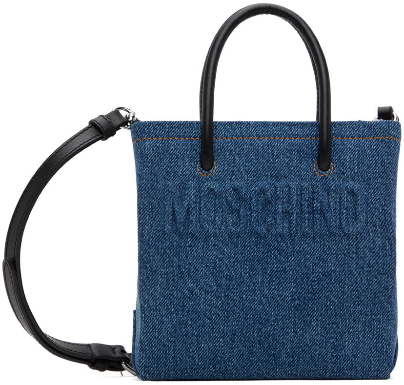 Облекло Moschino Blue Embossed Denim Bag Тъмно синьо | 7360 2427 8218