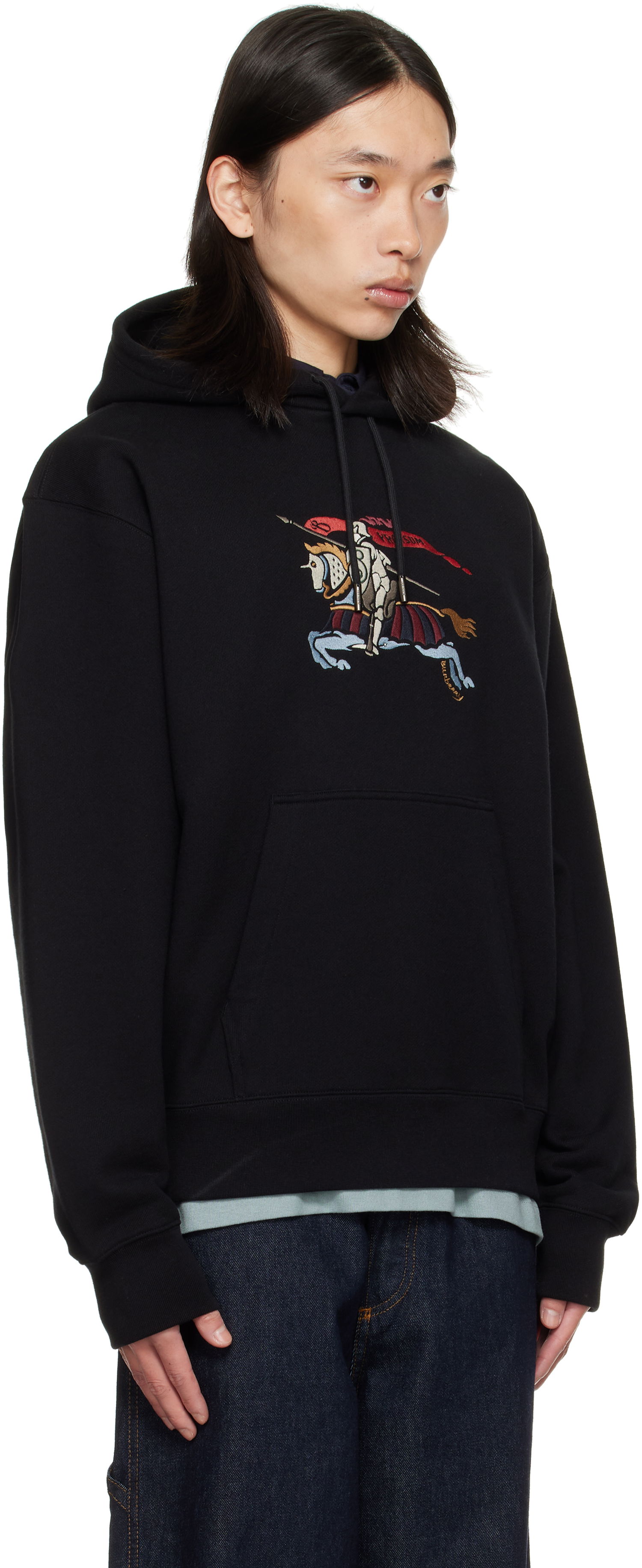 Суитчър Burberry Burberry EKD Knight Graphic Hoodie Черно | 8115126, 1