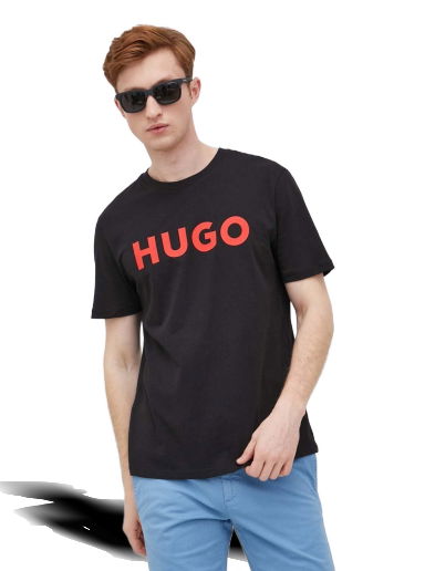 Тениска BOSS Cotton T-Shirt Черно | 50467556