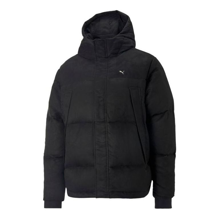 Пухо яке Puma Logo MMQ Faux Leather Down Jacket Черно | 535786-01, 0