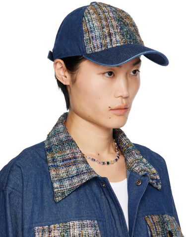 Шапка с козирка Anna Sui Denim Baseball Cap Синьо | M1024B92, 1