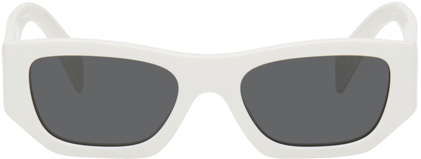 Слънчеви очила Prada Rectangle Sunglasses Бяло | 0PR A01S 17K08Z 8056597967990