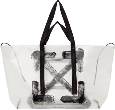 Голяма пазарска чанта Off-White Off-White Ripstop Day Off Tote Bag Бяло | OMNA20KS25FAB0017910, 0