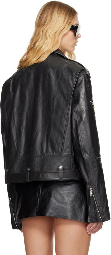 Яке Rick Owens Rick Owens Jumbo Bauhaus Stooges Leather Biker Jacket Черно | RP01E7717-009, 3