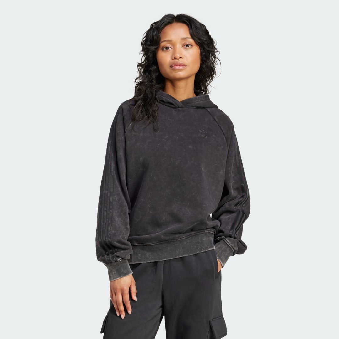 Суитчър adidas Performance Washed Boyfriend Hoodie Черно | IW3415, 0