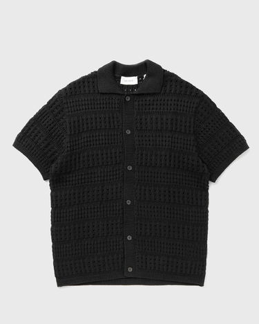 Поло тениска Les Deux Elvin Knitted Short Sleeve Polo Shirt Черно | 1000040-100, 0