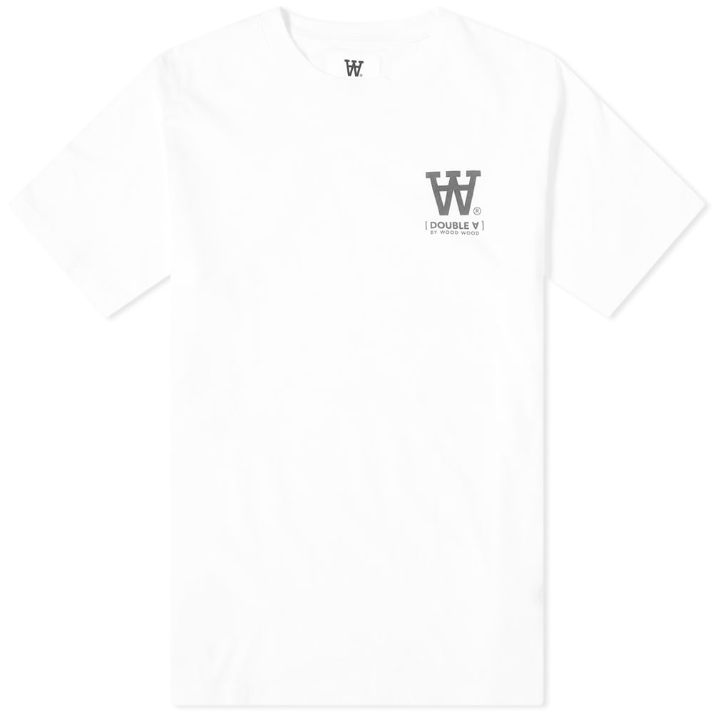 Тениска WOOD WOOD Ace AA Small Logo Tee Бяло | 10035706-2222-BW, 0