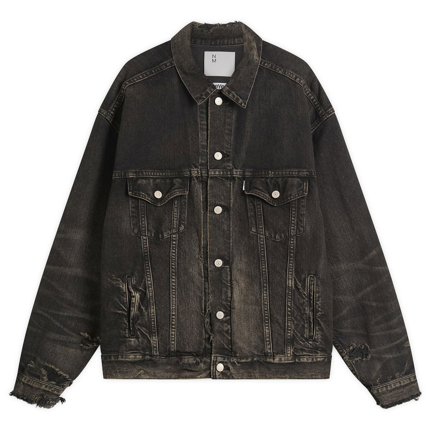 Яке Junya Watanabe Junya Watanabe Garment Dyed Denim Jacket Черно | WP-J919-100-1, 1