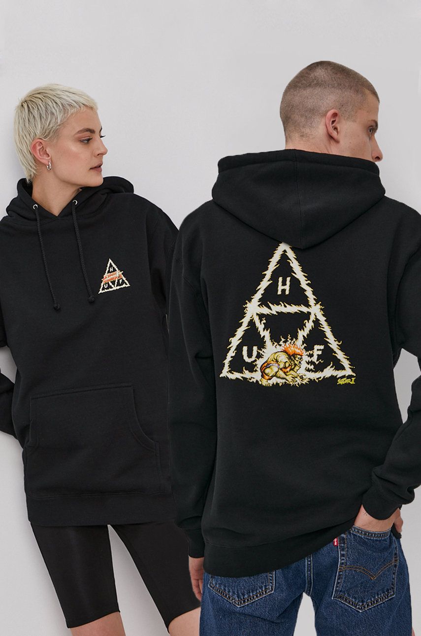 Суитчър HUF x Street Fighter Blanka TT Hoodie Черно | pf00411, 0
