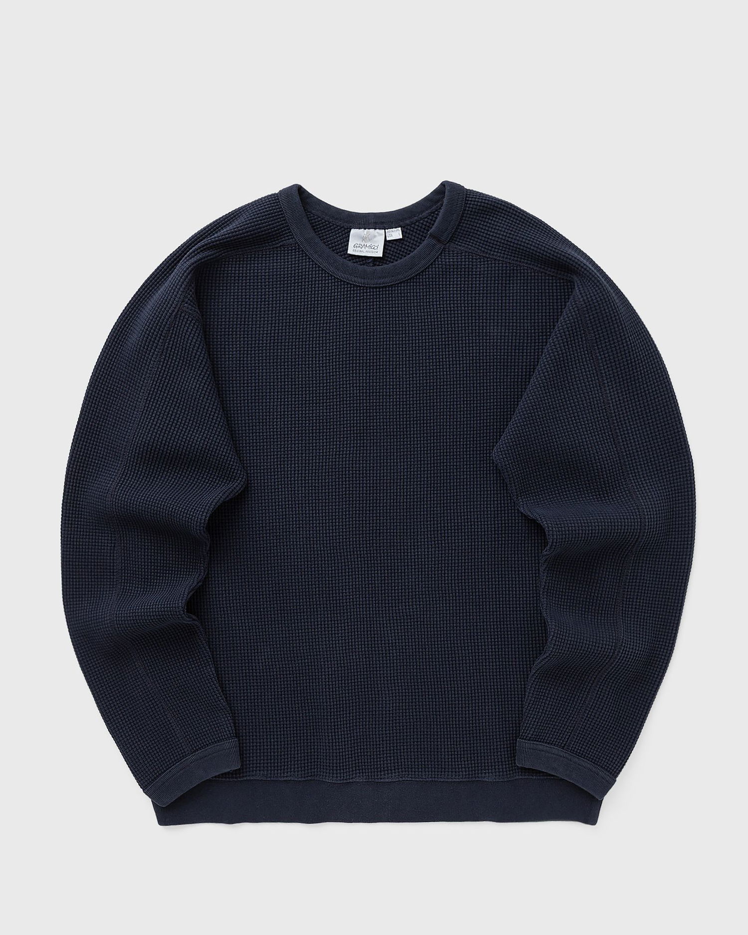 Суитчър GRAMICCI Waffle Knit Crewneck Sweatshirt Тъмно синьо | G5FU-J041-TWILIGHT, 0