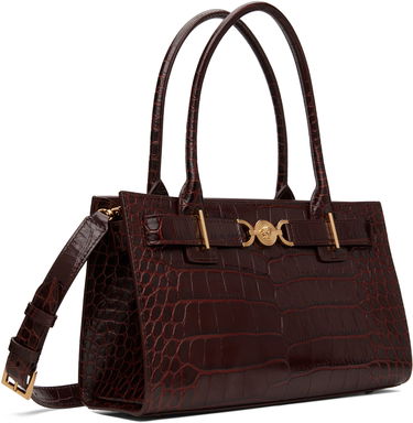 Дамска чанта Versace Croc-Effect '95 Bag Бургунди | 1013168_1A08724_1R70V, 1