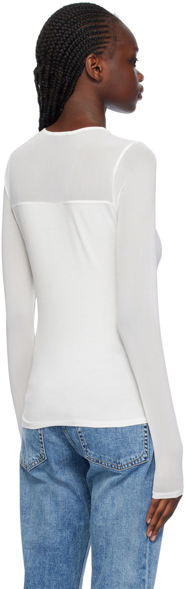 Тениска rag & bone Luca Long Sleeve T-Shirt Бяло | WAC23HT006FG06, 2