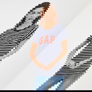 Тениска GAP Logo Tees 2Pack Navy Stripe Бяло | 586342-00, 1