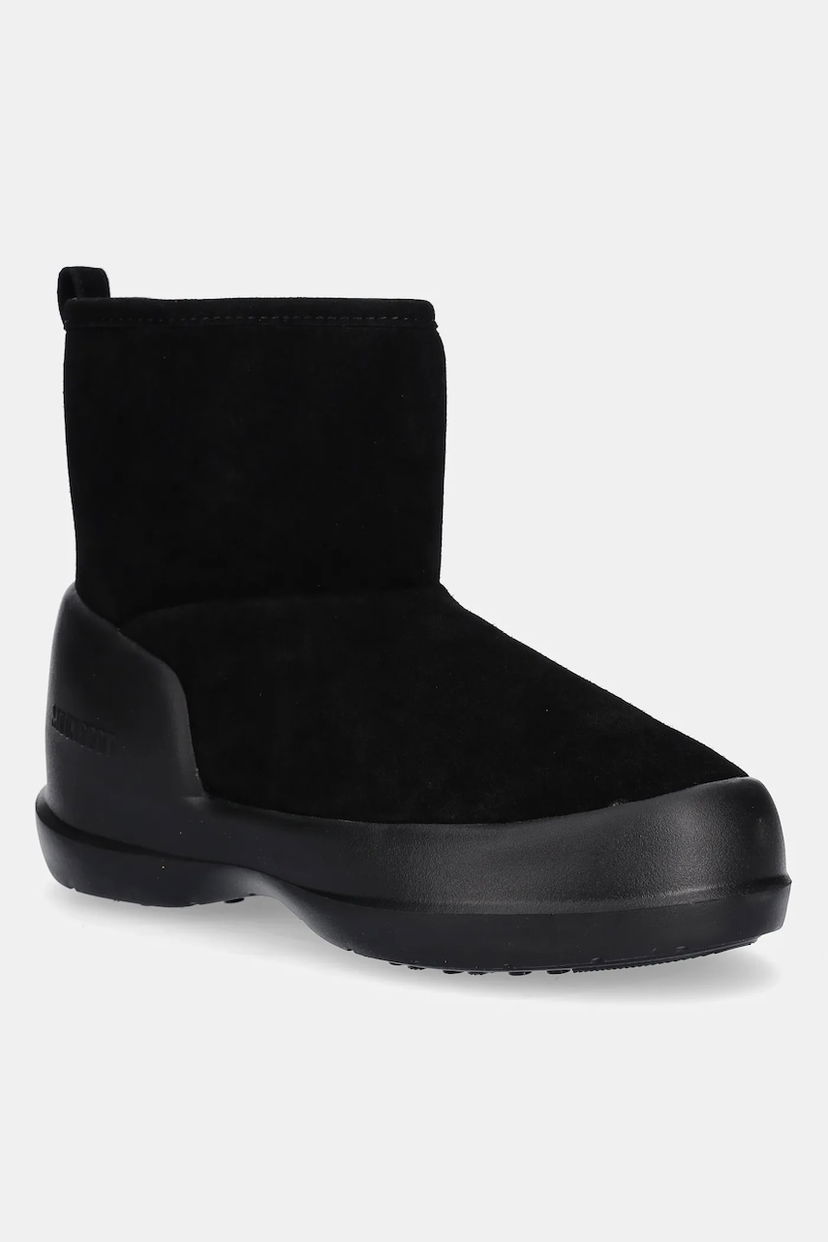 Кецове и обувки Moon Boot Suede Snow Boots MEZZALUNA MID BOOT Черно | 80D2500060.N001