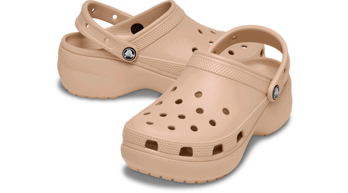 Кецове и обувки Crocs Classic Platform Clogs Бежово | 206750-7AF, 1