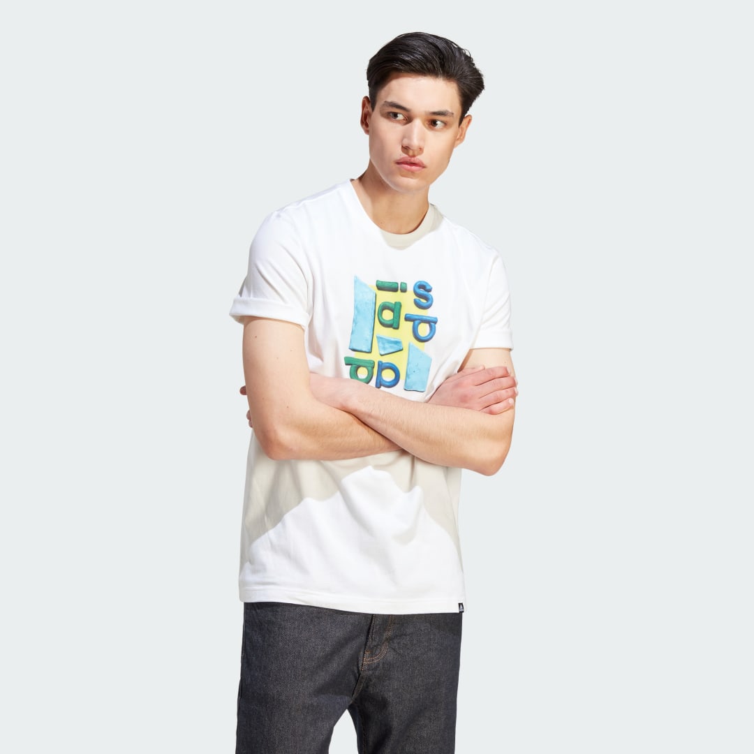 Тениска adidas Performance Sportswear Photo Real Two-Tone T-Shirt Бяло | HY1335, 1