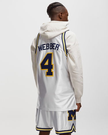 Фланелка Mitchell & Ness NCAA AUTHENTIC JERSEY MICHIGAN 1991-92 CHRIS WEBBER #4 Бяло | AJY55329-UMI91CWEWHIT, 1