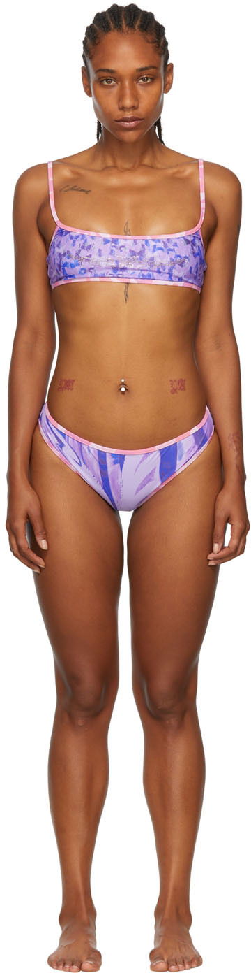 Бански Collina Strada Collina Strada Exclusive Recycled Nylon Bikini Лилаво | XX2120, 0