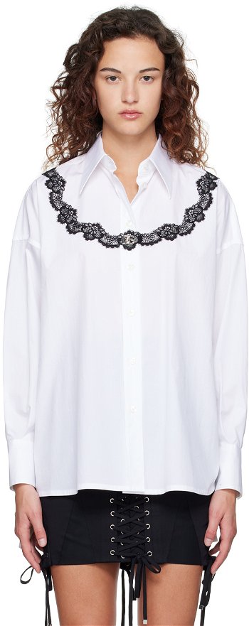 Dolce & Gabbana White Oversized Shirt F5Q62T FU5T9