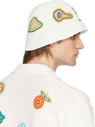 Шапка Casablanca Casablanca Crochet Bucket Hat Бяло | AS25-HAT-079-01, 2