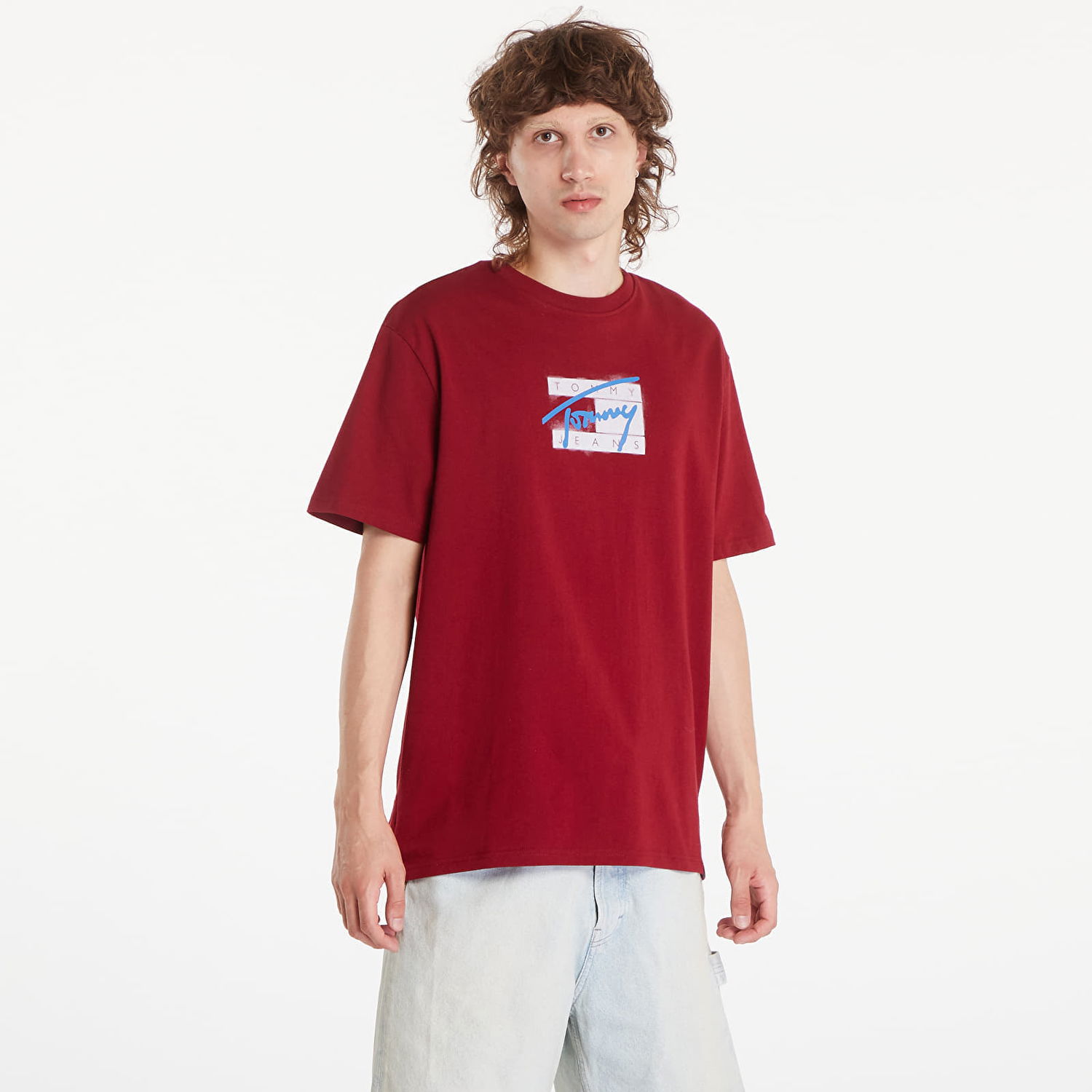 Тениска Tommy Hilfiger Regular Street Flag Tee Red Carpet Червено | DM0DM18528 XKG, 0