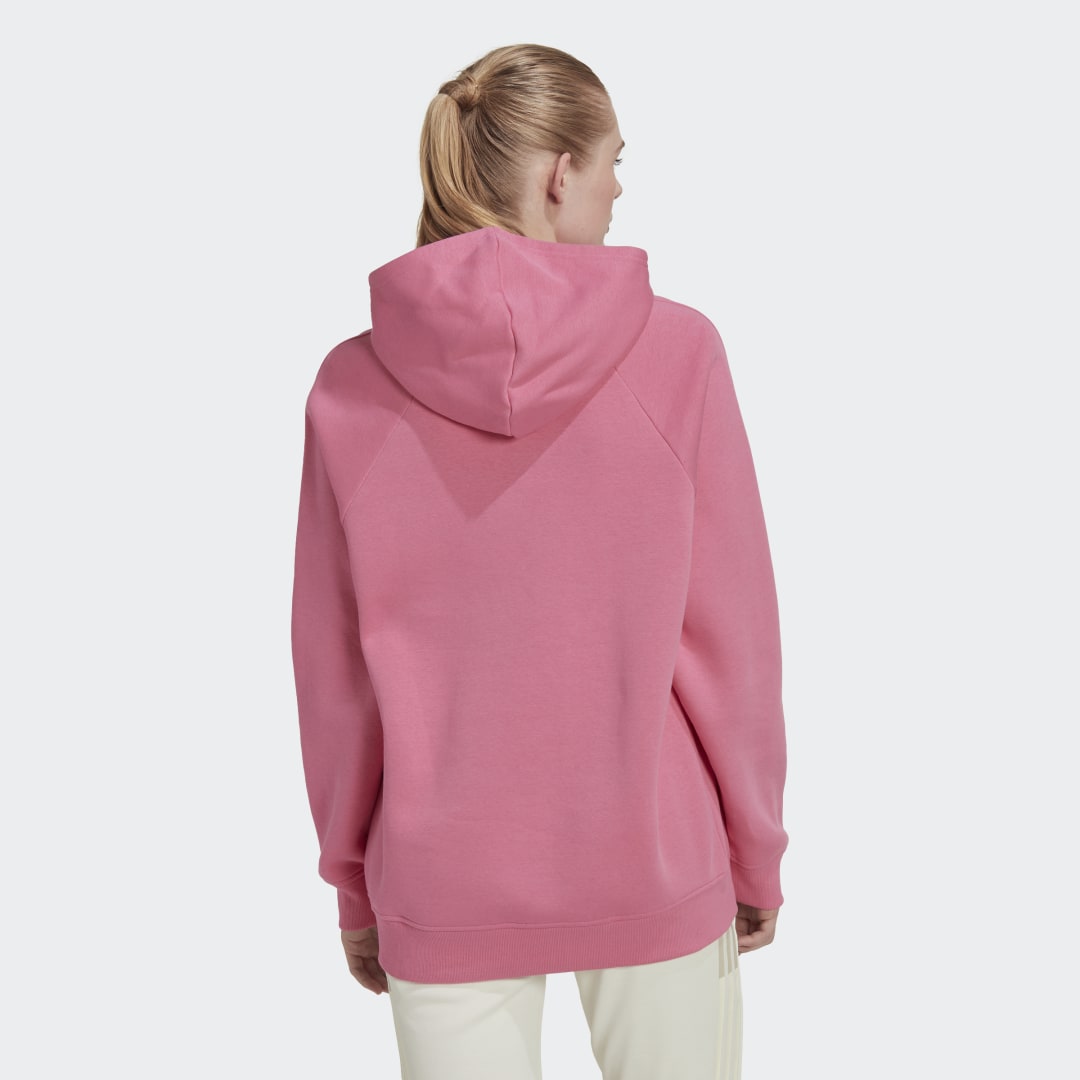 Суитчър adidas Originals ALL SZN Fleece Boyfriend Hoodie Розово | HN4211, 1