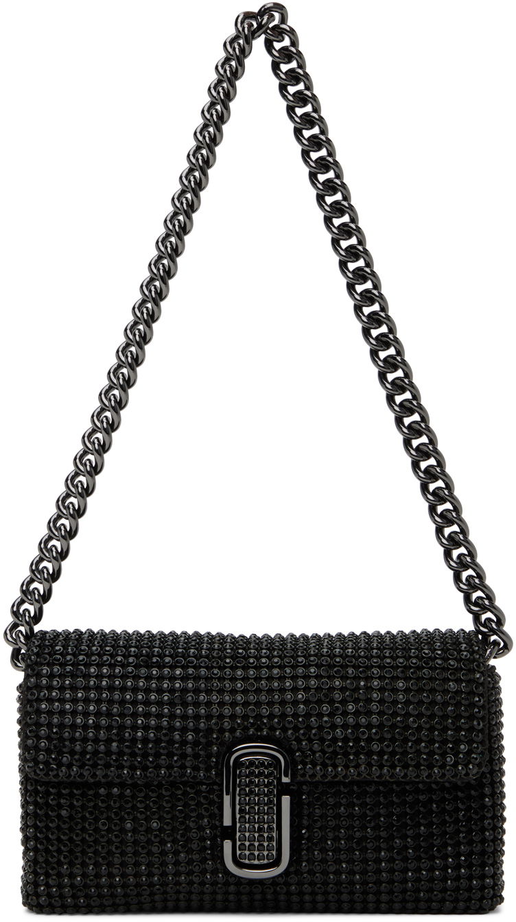 Чанта през рамо Marc Jacobs Marc Jacobs 'The Rhinestone J Marc Mini' Shoulder Bag Черно | H912M06RE22, 0