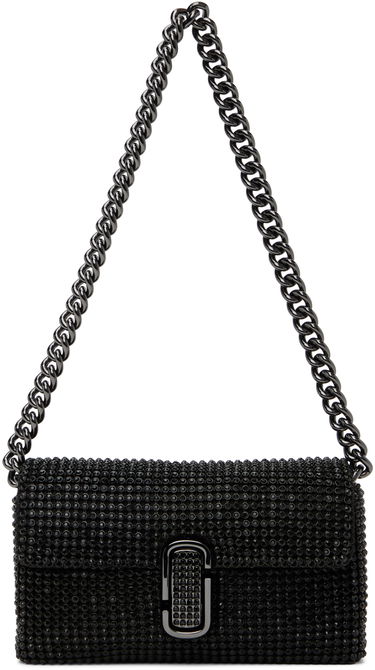 Чанта през рамо Marc Jacobs Marc Jacobs 'The Rhinestone J Marc Mini' Shoulder Bag Черно | H912M06RE22, 0