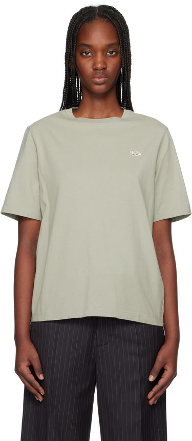 Тениска MAISON KITSUNÉ Maison Kitsuné Baby Fox Patch Comfort T-Shirt Зелено | OW00107KJ0008, 0