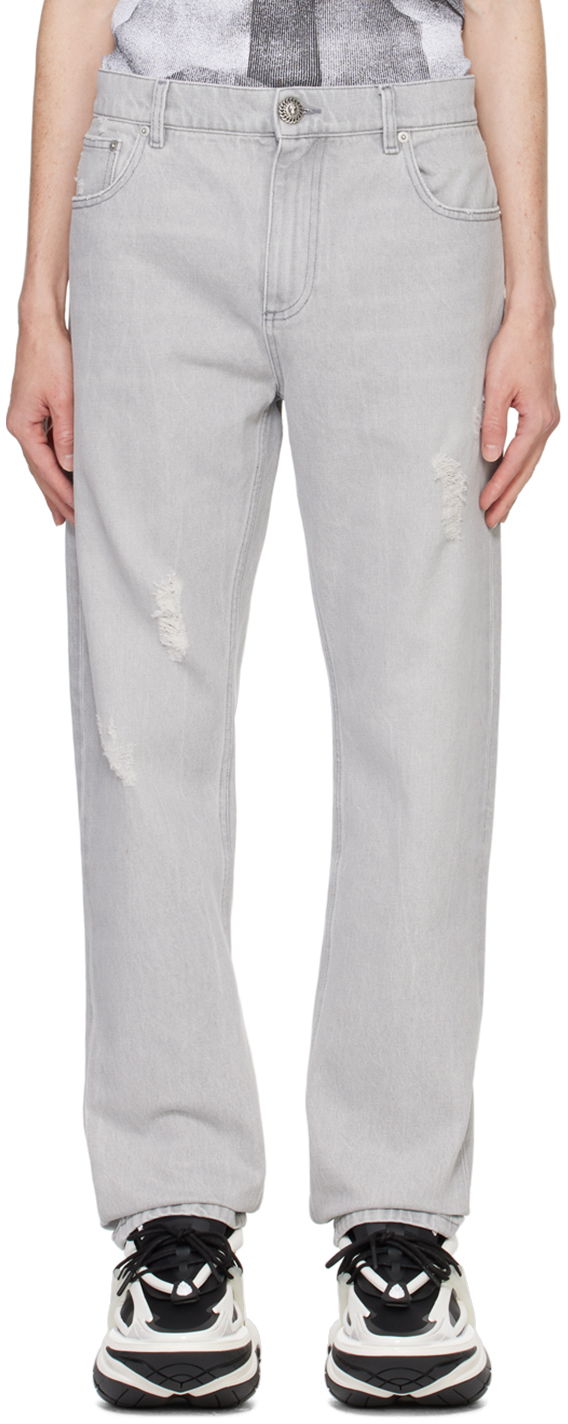 Дънки Balmain Regular Jeans Сиво | DH0MI043DF12, 0